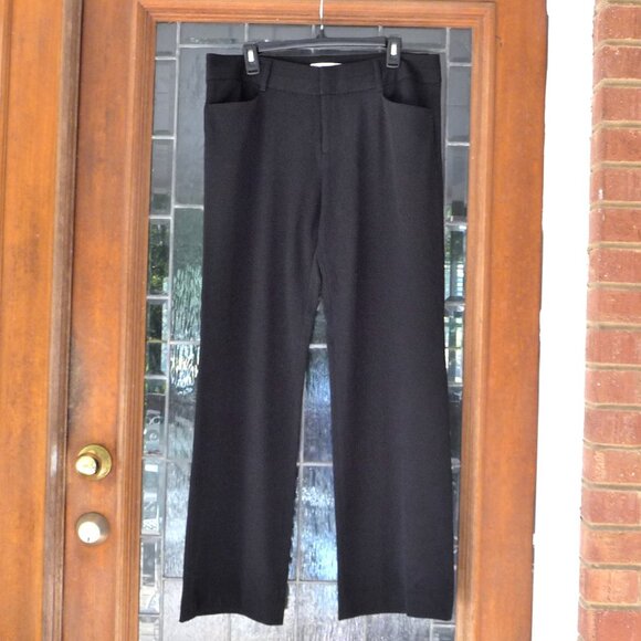 MK BLACK WIDE LEG PANTS SIZE 10 - Picture 1 of 8